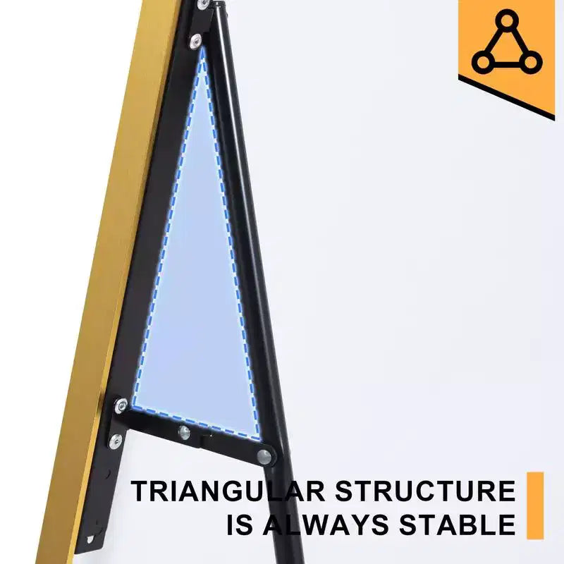 38 in. W. x 71 in. H Full Length Arched Free Standing Body Mirror Metal Framed Wall Mirror Large Floor Mirror in Gold