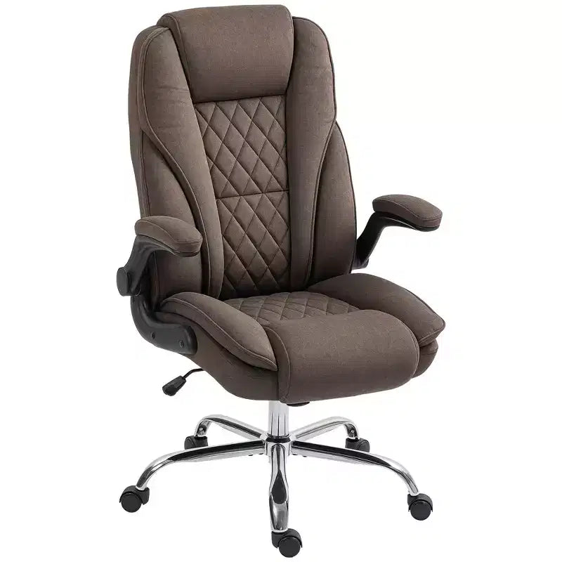 Executive Office Chair with Flip-up Armrests, Swivel Wheels & Adjustable Height