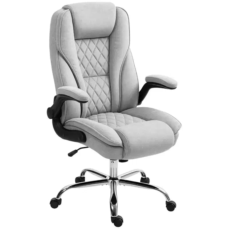 Executive Office Chair with Flip-up Armrests, Swivel Wheels & Adjustable Height