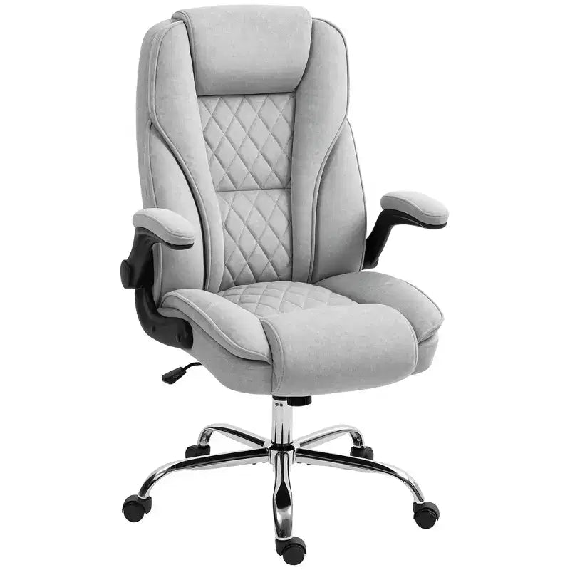 Executive Office Chair with Flip-up Armrests, Swivel Wheels & Adjustable Height