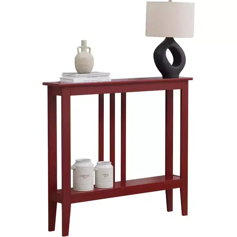 Narrow Console Table with Shelves for Entryway, Hallway or Living Room