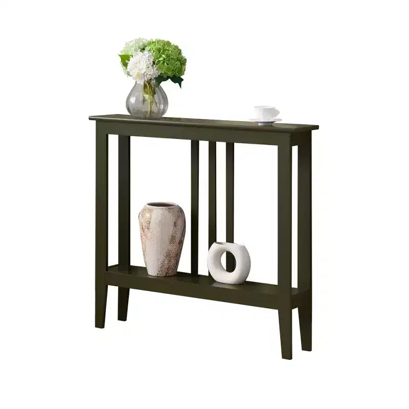 Narrow Console Table with Shelves for Entryway, Hallway or Living Room