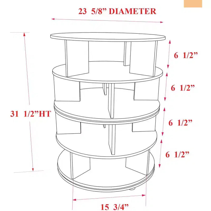 4-Tier Rotating Lazy Susan Shoe Rack, 360 Revolving, Holds 16 Pairs