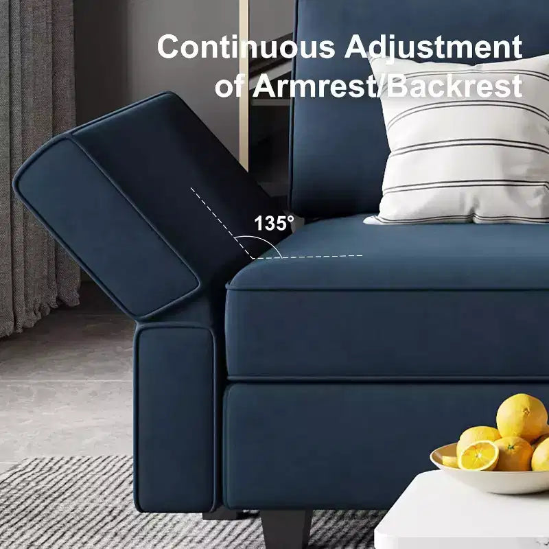 Modular Velvet Sectional Sofa with Storage Seat, 6 Seats + 6 Sides
