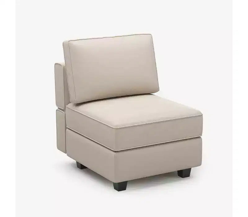 Modular Velvet Sectional Sofa with Storage Seat, 6 Seats + 6 Sides