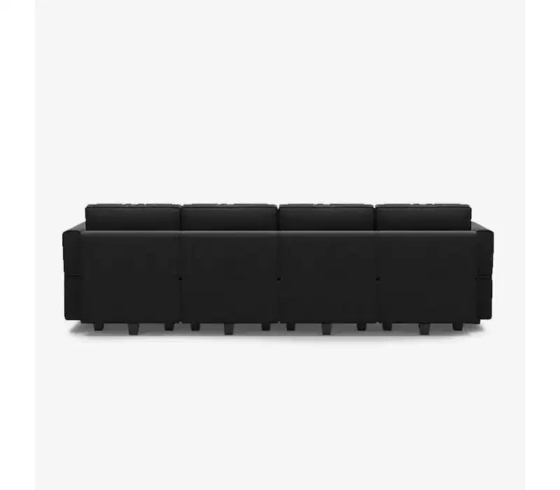 Modular Velvet Sectional Sofa with Storage Seat, 6 Seats + 6 Sides