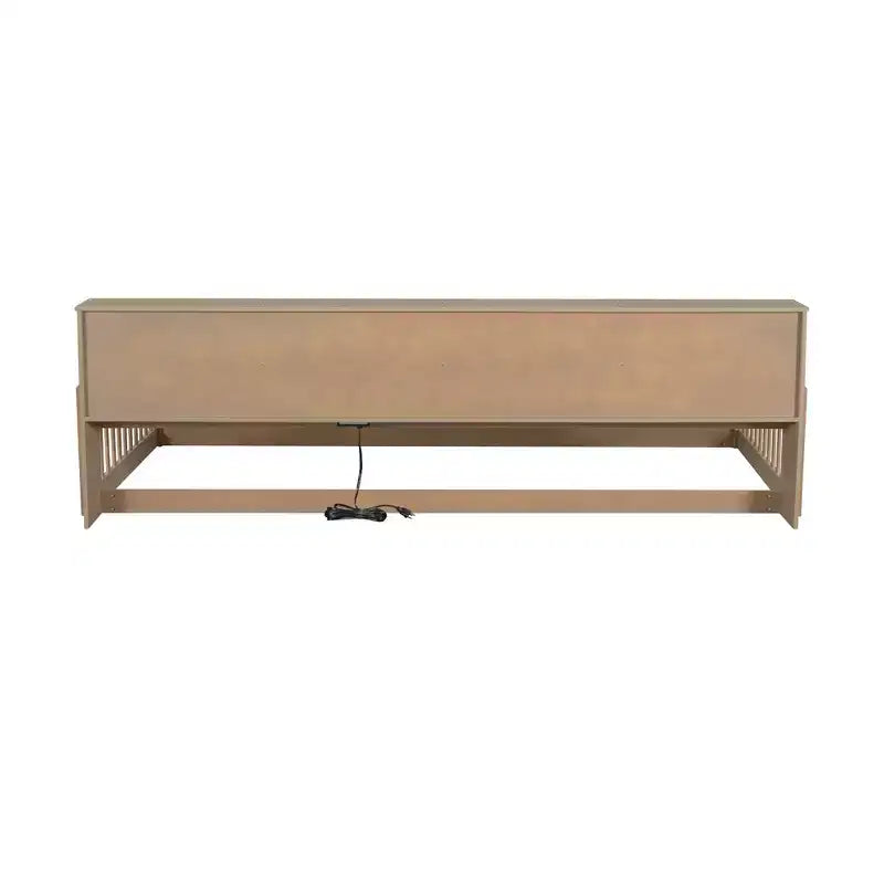 Twin XL Montessori Floor Bed with Storage Cabinets and USB Ports
