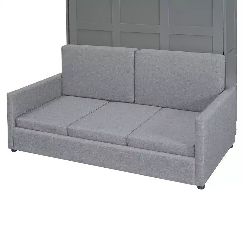 Full Size Murphy Bed with Sofa and Cushion