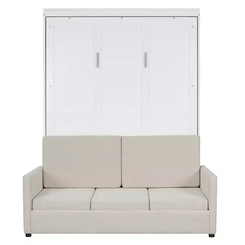 Full Size Murphy Bed with Sofa and Cushion
