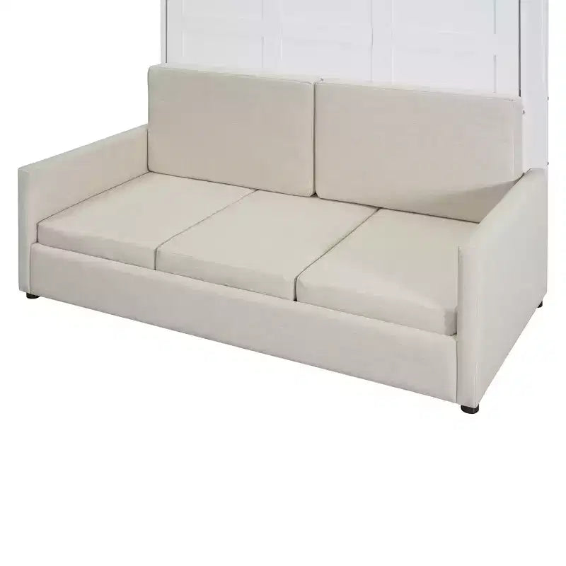Full Size Murphy Bed with Sofa and Cushion