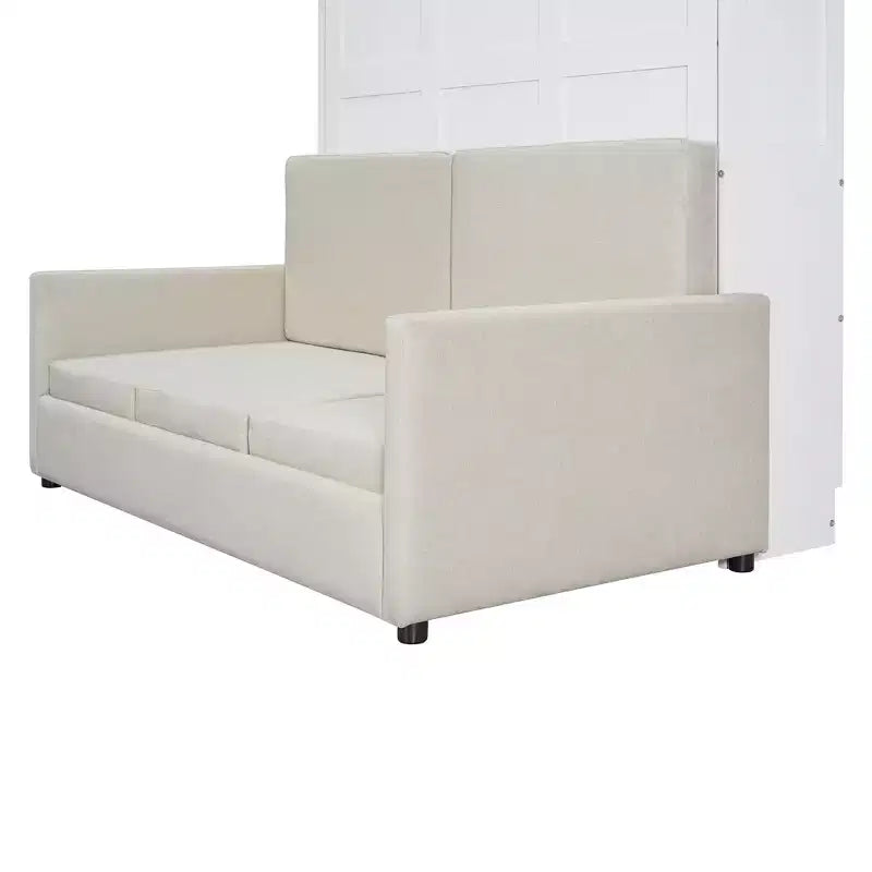 Full Size Murphy Bed with Sofa and Cushion