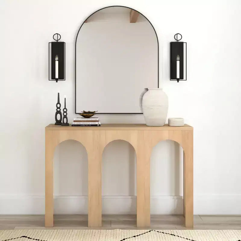 47" Solid Wood Narrow Console Table, Entryway Foyer Table