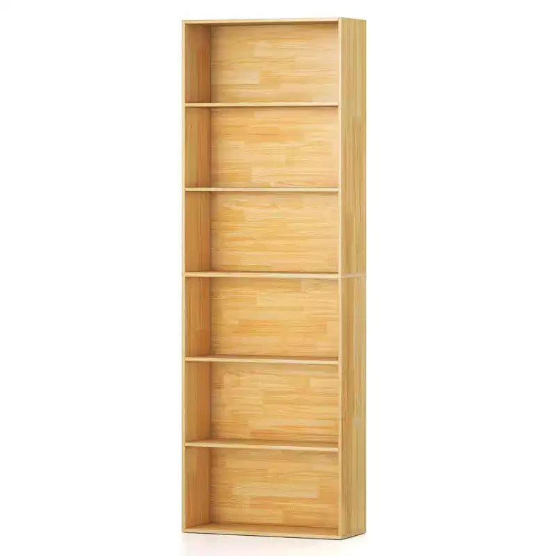 70" Tall 6-Tier Bookcase with Open Shelves & Anti-Toppling Kits