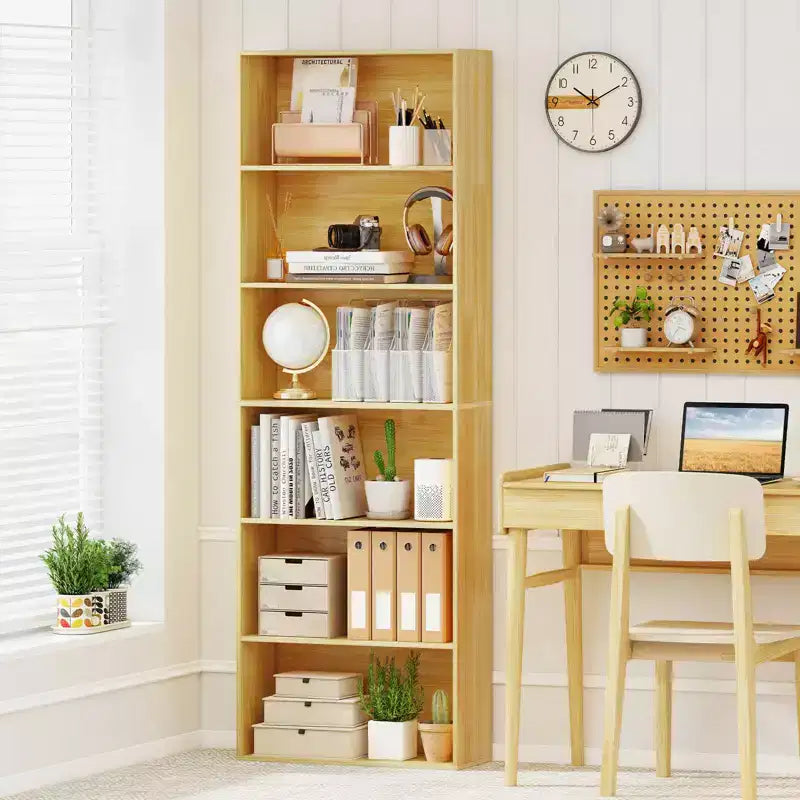 70" Tall 6-Tier Bookcase with Open Shelves & Anti-Toppling Kits
