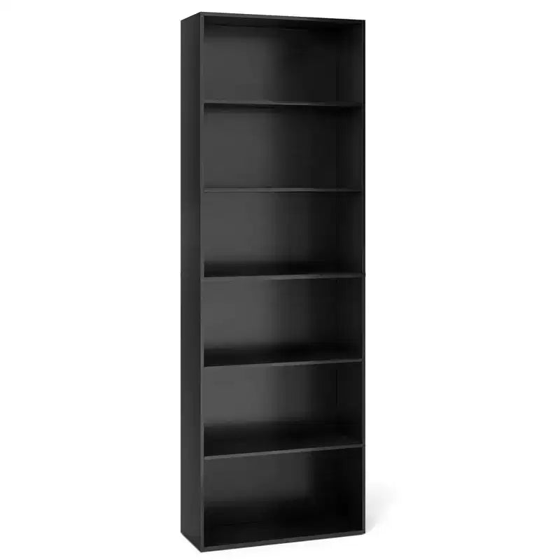 70" Tall 6-Tier Bookcase with Open Shelves & Anti-Toppling Kits
