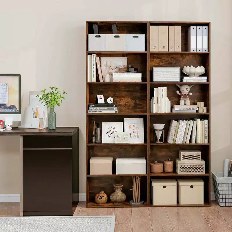70" Tall 6-Tier Bookcase with Open Shelves & Anti-Toppling Kits