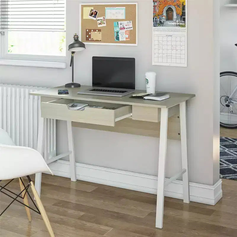 A-Frame Computer Desk with Drawer