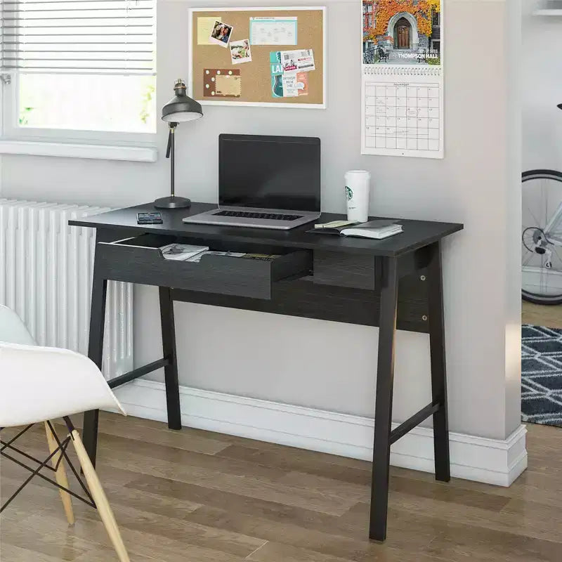 A-Frame Computer Desk with Drawer