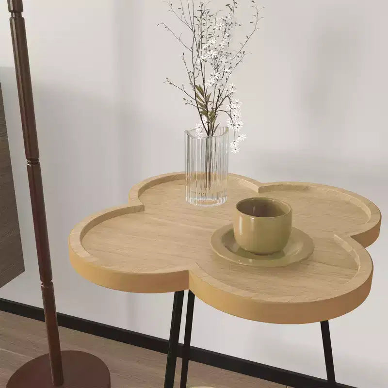 Round End Table Accent Side Table for Living Room, Bedroom