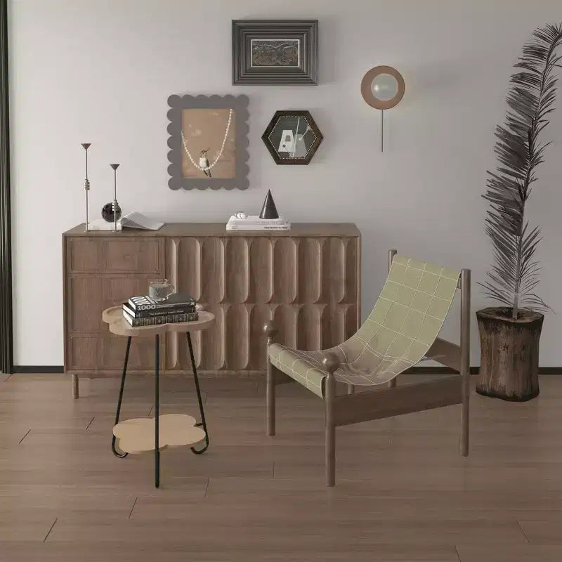 Round End Table Accent Side Table for Living Room, Bedroom