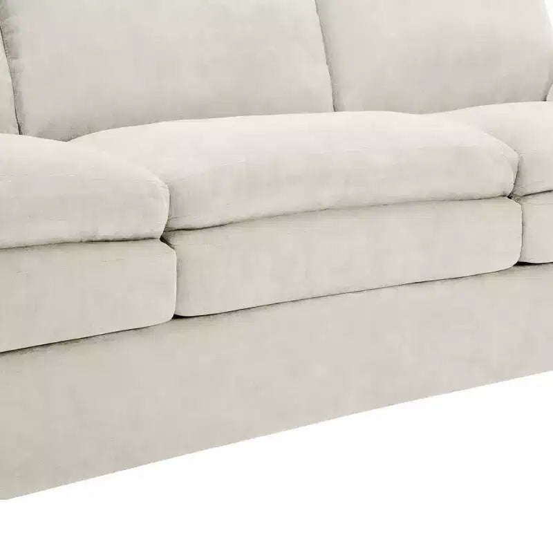 89" Upholstered 3-Seater Cloud Sofa with Double Cushion