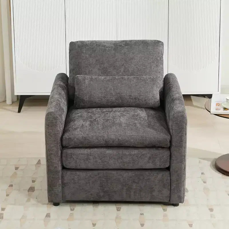 89" Upholstered 3-Seater Cloud Sofa with Double Cushion