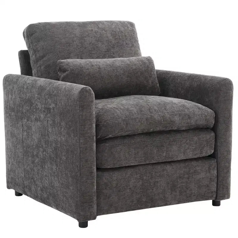 89" Upholstered 3-Seater Cloud Sofa with Double Cushion