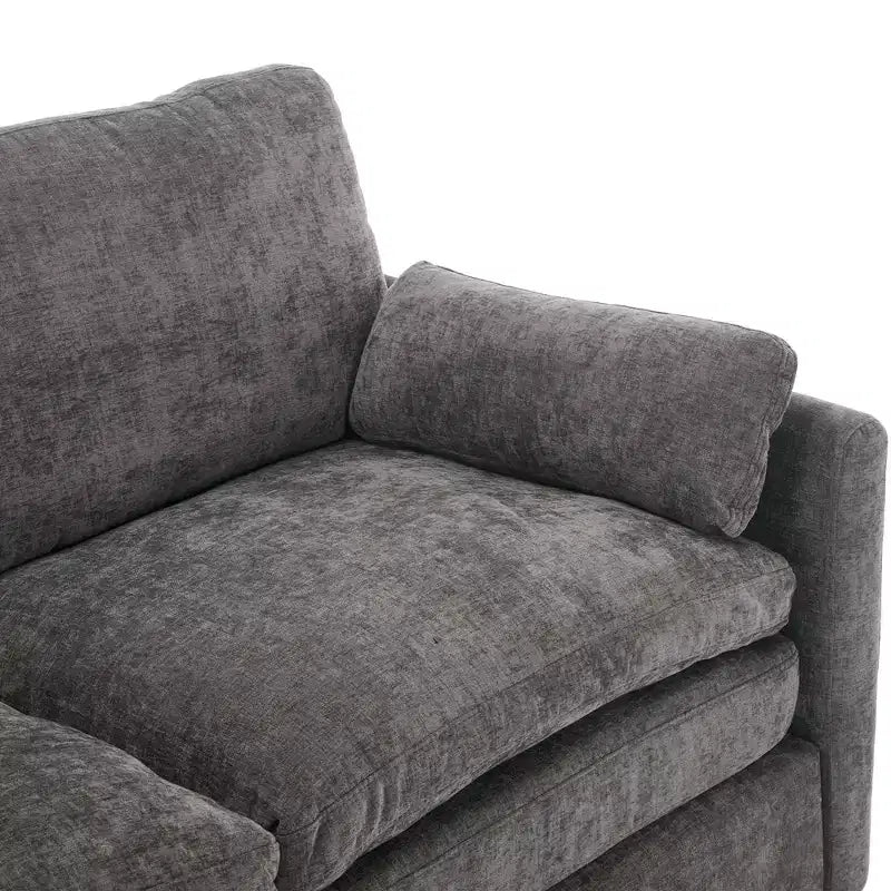89" Upholstered 3-Seater Cloud Sofa with Double Cushion