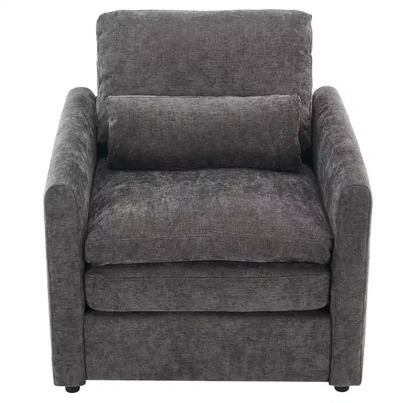 89" Upholstered 3-Seater Cloud Sofa with Double Cushion