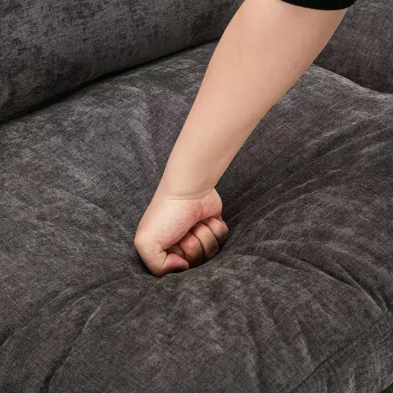 89" Upholstered 3-Seater Cloud Sofa with Double Cushion