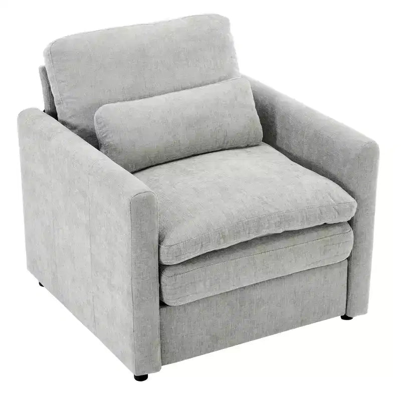 89" Upholstered 3-Seater Cloud Sofa with Double Cushion