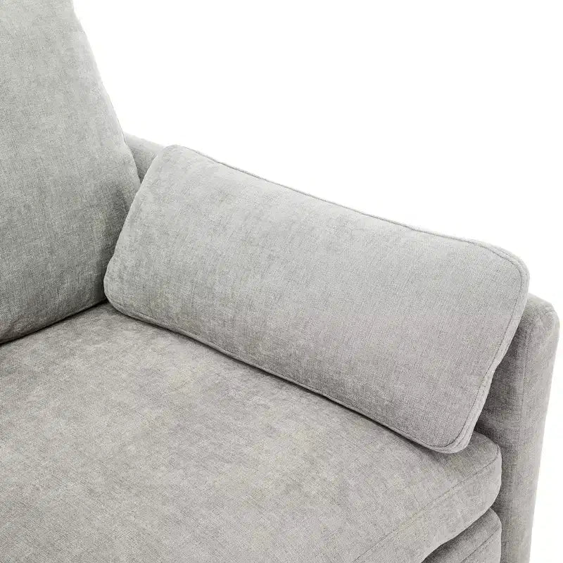 89" Upholstered 3-Seater Cloud Sofa with Double Cushion