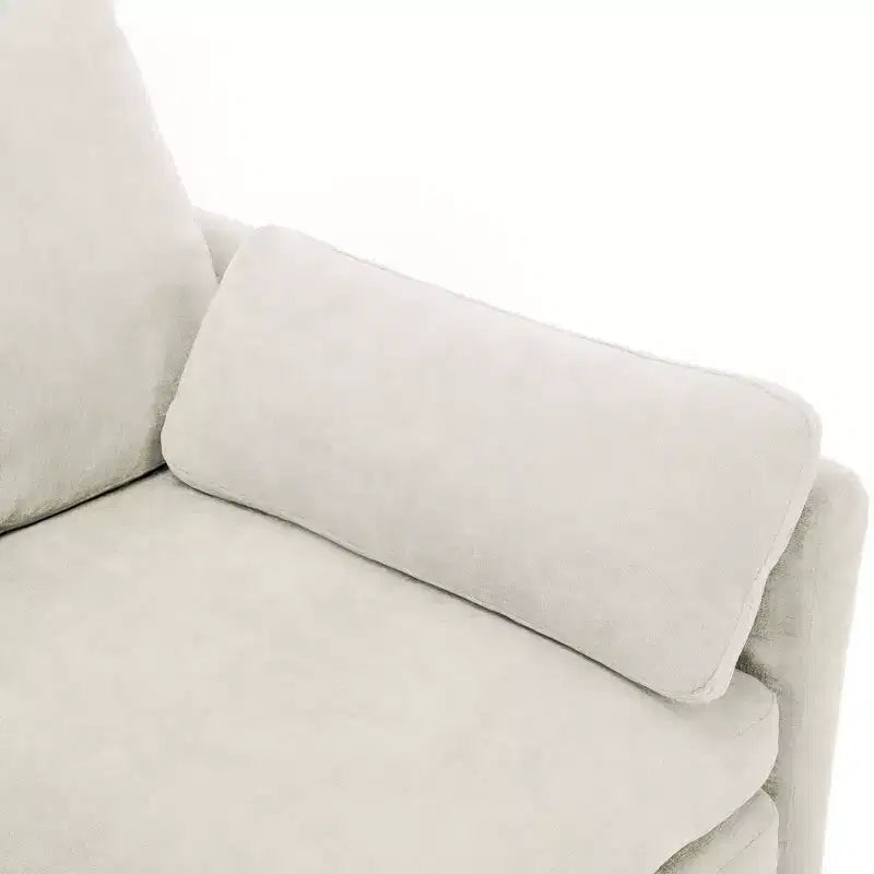 89" Upholstered 3-Seater Cloud Sofa with Double Cushion
