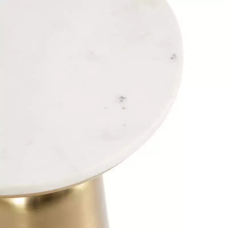 Round Drink Table, 10x10x22, White
