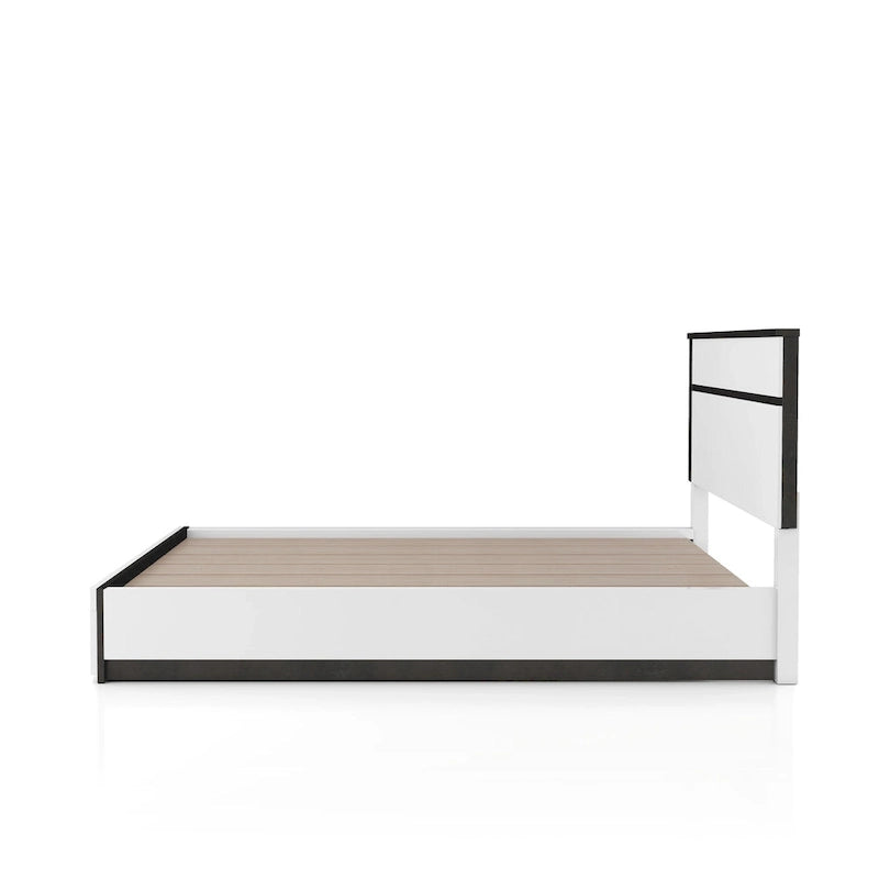 Furniture of America Conjira Modern 4-Piece White Wood Storage Bedroom Set
