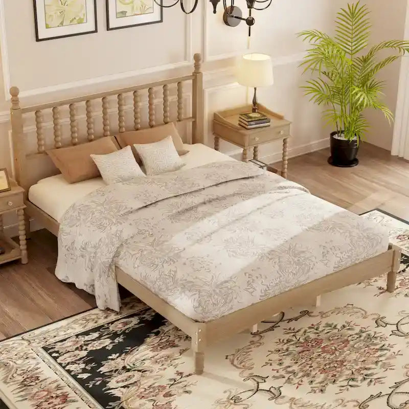 4-Pieces Retro Style Bedroom Sets by Harper&Bright Designs