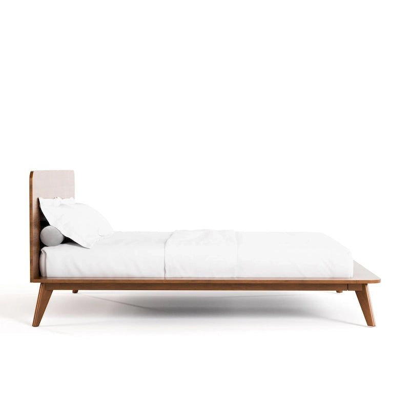 Furniture of America Beau Midcentury 4-Piece Low Profile Platform Bedroom Set