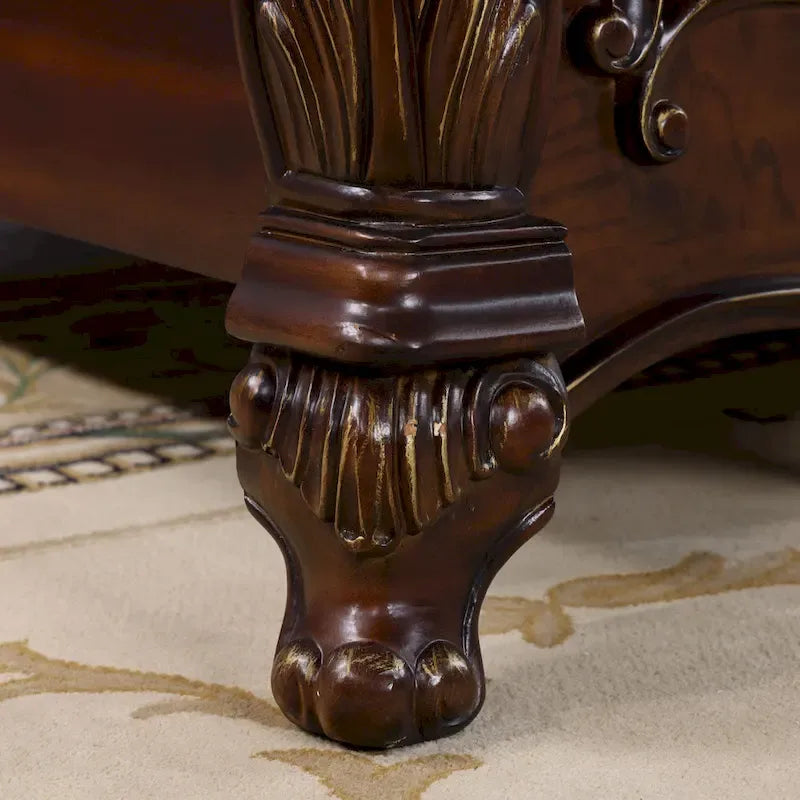 Furniture of America Eugene Traditional Solid Wood 6-Piece Panel Bedroom Set