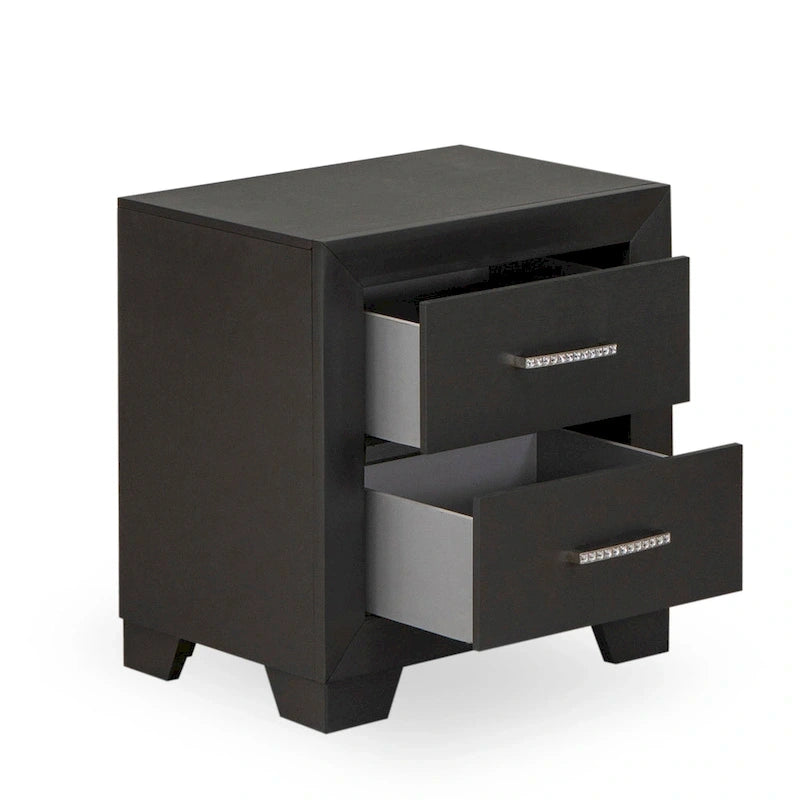 East West Furniture Denali Queen Size Bedroom Set with Upholstered Headboard (Pieces Option)