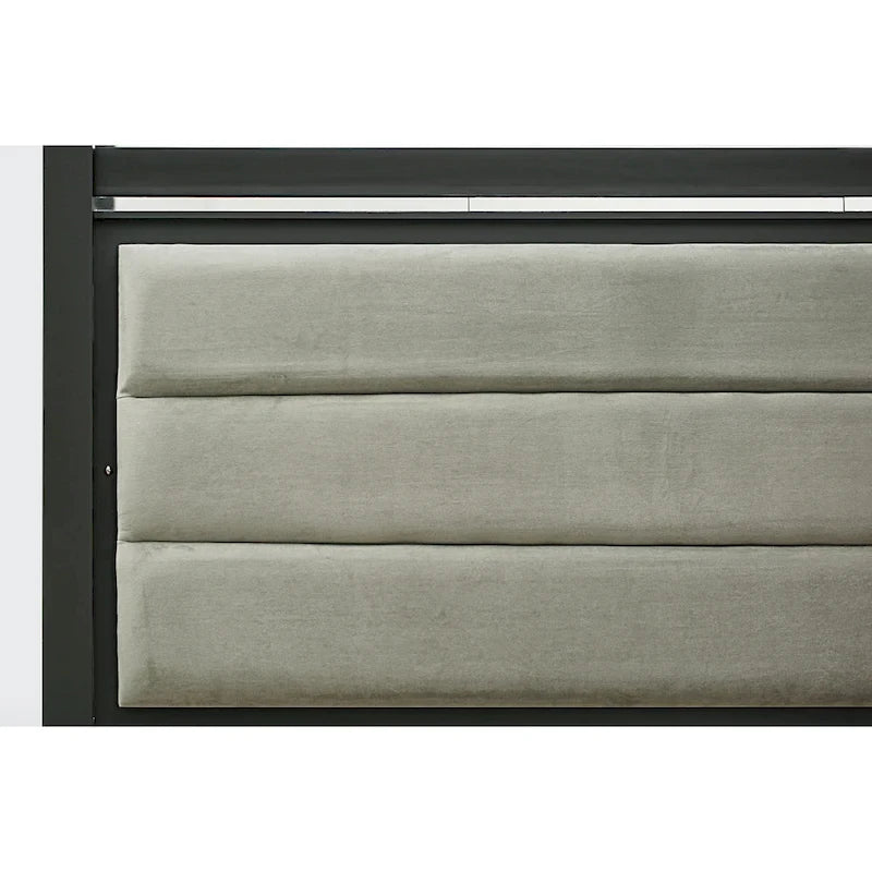 East West Furniture Denali Queen Size Bedroom Set with Upholstered Headboard (Pieces Option)