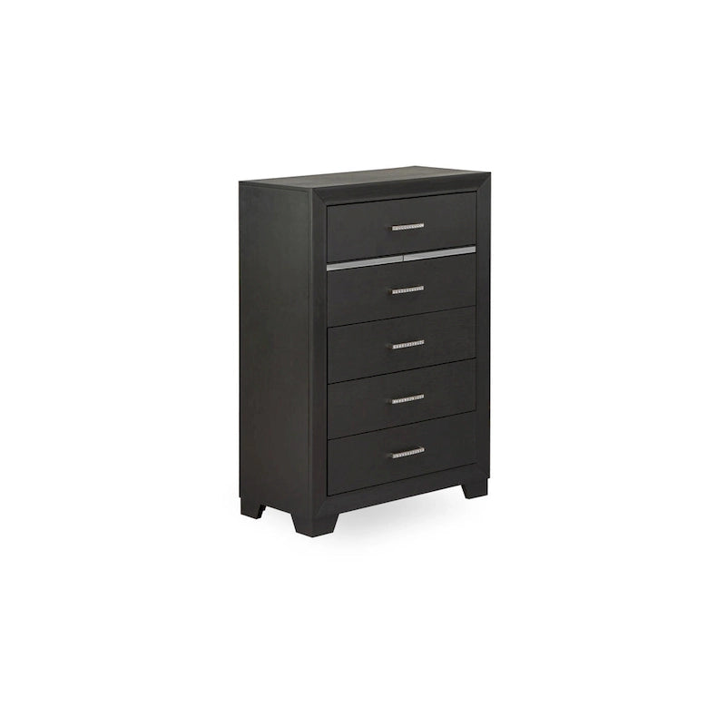East West Furniture Denali Queen Size Bedroom Set with Upholstered Headboard (Pieces Option)