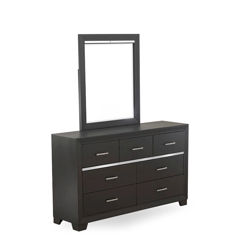 East West Furniture Denali Queen Size Bedroom Set with Upholstered Headboard (Pieces Option)