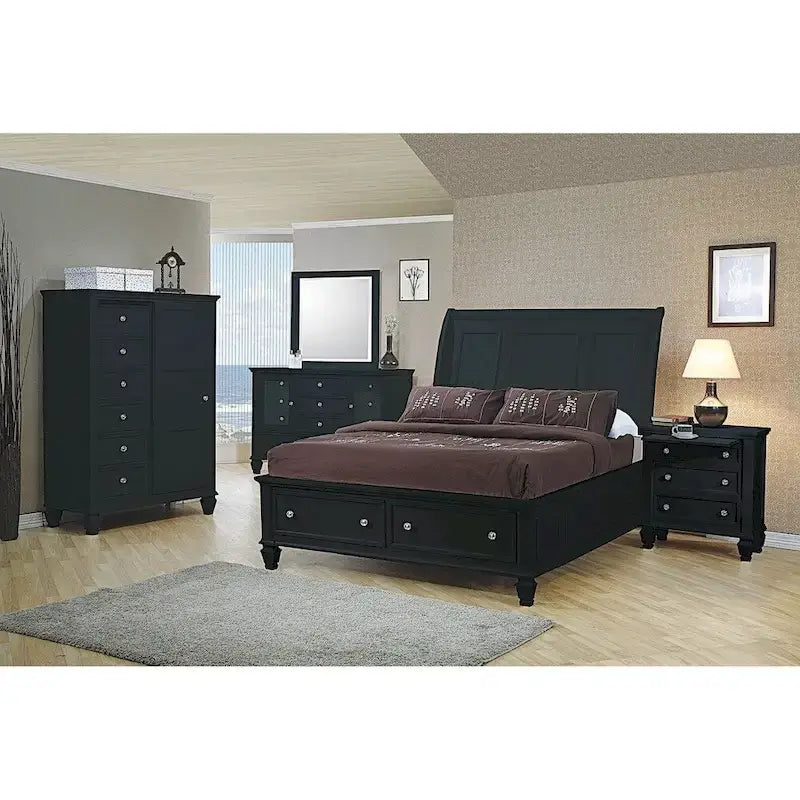 Grace 3-piece Storage Bedroom Set with 2 Nightstands