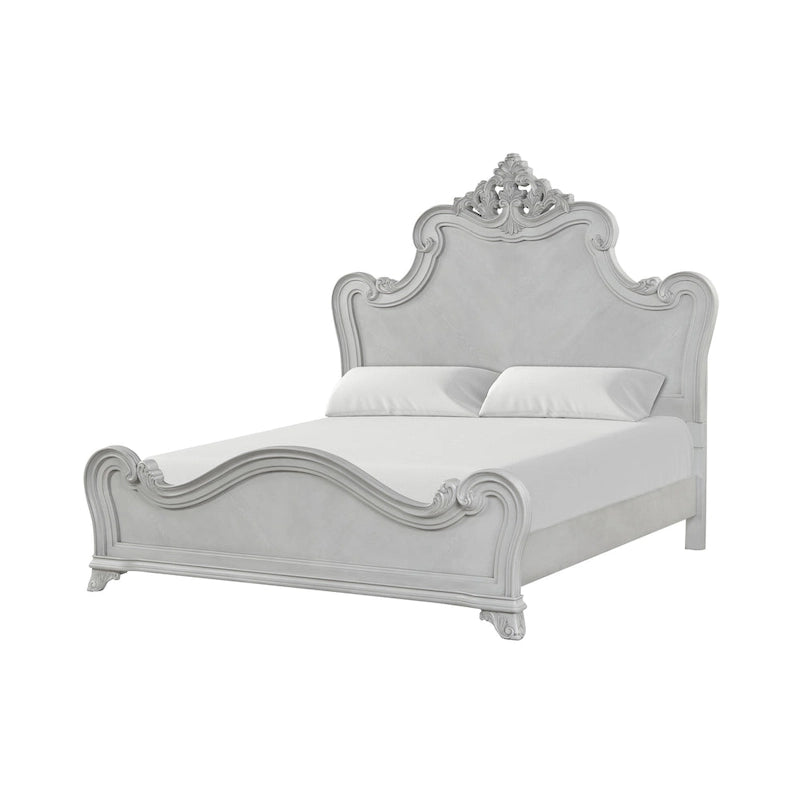 New Classic Furniture Nellison Mist Gray 4-Piece Bedroom Set with Nightstand