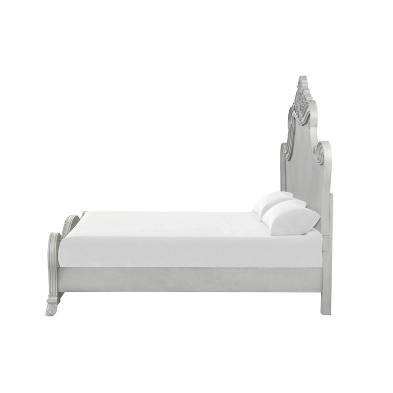 New Classic Furniture Nellison Mist Gray 4-Piece Bedroom Set with Nightstand