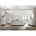 Roundhill Furniture Stout White Panel Deluxe 6-piece Bedroom Set