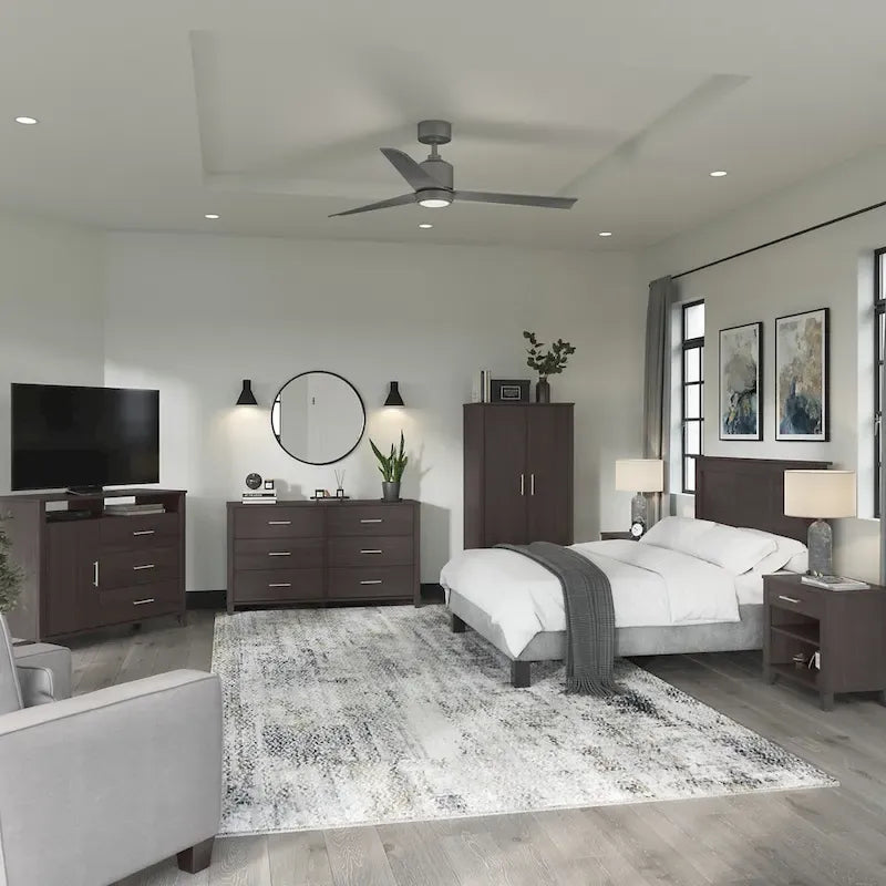 Somerset 6 Piece Full/Queen Size Bedroom Set by Bush Furniture