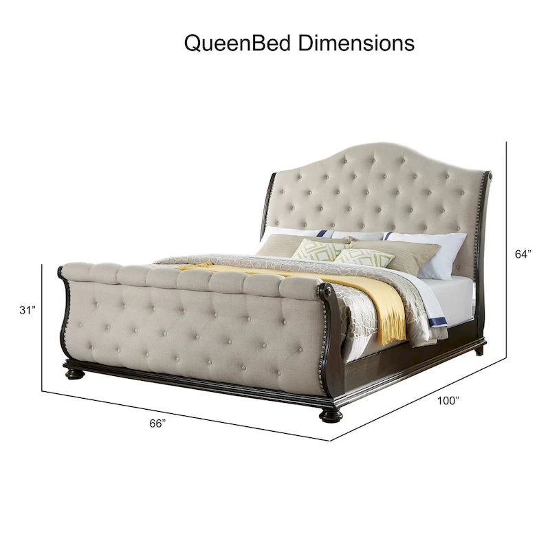 Steve Silver Raymond 6-Piece Sleigh Bedroom Set