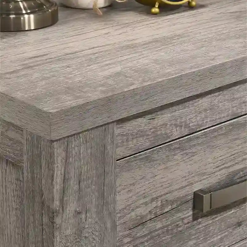 Roundhill Furniture Floren 5-piece Contemporary Weathered Gray Wood Bedroom Set