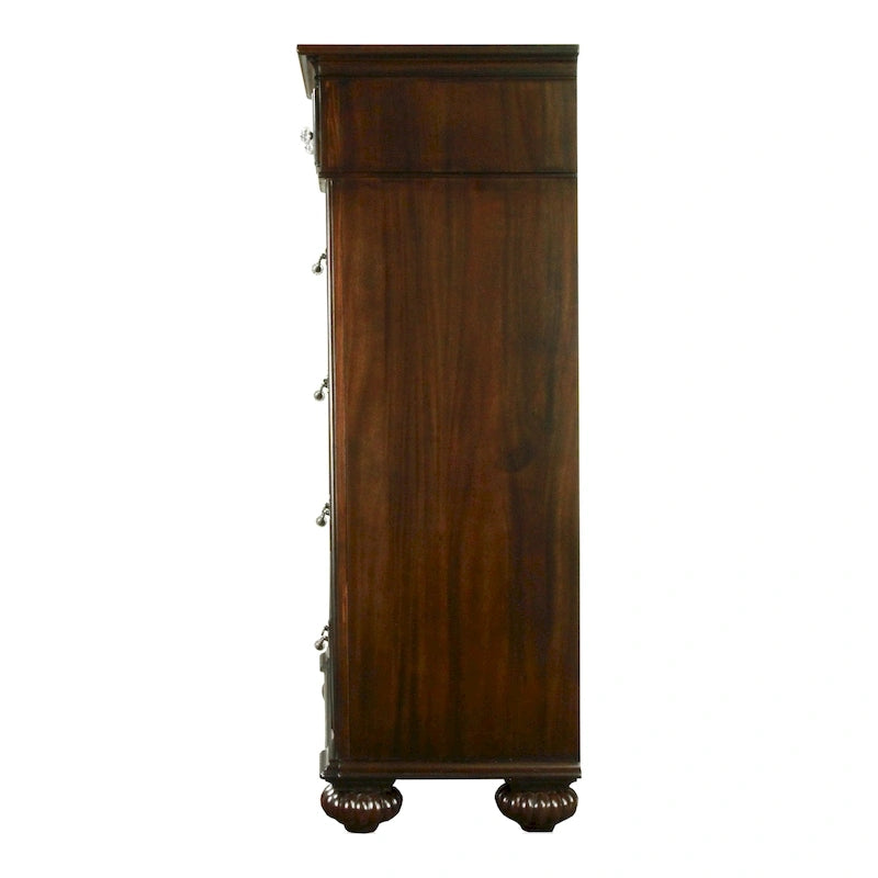 Vame Traditional Walnut Solid Wood 3-Piece Poster Bedroom Set by Furniture of America